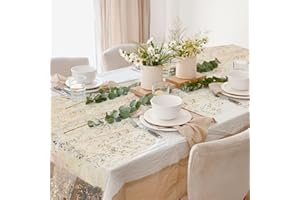 Aikeis Camino de mesa dorado con lentejuelas y purpurina, decoración de mesa para fiestas doradas, ideal para bodas, cumpleaños, Navidad, mesas, novias, baby showers (70 x 300 cm)