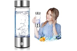 LEONDESIGNS Hydrogen Water Bottle, 420ml Hydrogen Water Bottle Generator, Ion Improve Water Quality in 3 Minutes - Suitable for Office