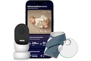 Owlet® Dream Bundle 2 Smart Baby Monitor: Dream Sock® and Owlet Cam 2 - Tracks & Notifies for Pulse Rate & Oxygen While Viewing Baby in 1080p HD WiFi Video - Bedtime Blue