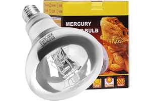 DERNORD UVA UVB Wärmelampe- UV Licht Lampe 80 Watt E27 für Schildkrötenhaus Gecko Bartagamen Terrarium Solar Strahler Vollspektrum Tageslichtlampe