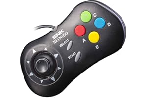 SNK NEOGEO Mini Console Official Control Pad: Black (NEOGEO Mini)