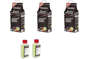 LOTUSGRILL Lotus Beech kit de Charbon de Bois Paquets 3 x 2,5 Kg + 2 Gell pour Pouvoir Original Lotus Grill Barbecue BBQ