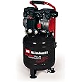 Einhell Compressor TE-AC 24 Silent (quiet compressor with 750 W, max. 8 bar, oil-/service-free motor, 24 l tank, pressure gauge and quick-release coupling, safety valve)