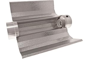 Weedness Cooltube Riflettore Grow 125 mm flangia lunga 49 cm – Lampada Illuminazione NDL MHL E40 Attacco Lampade Vetro 600 W Piante