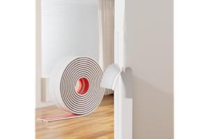 JOBON Selbstklebend Kantenschutz Leisten Weiß - Flexible Multifunktion Zierleisten Selbstklebend, 6.1m X 4cm Weichsockelleiste Für Türen, Fenster, Wände, Küche, Fliesen,Benutzt Für Eckenschutz Kantenschutz