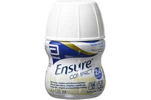 Ensure Compact, nutritional supplement drink, vanilla flavour, contains protein, vitamins and minerals (24 x 125ml bottles)
