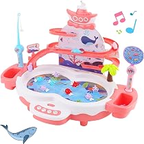 Jeu De Pêche Magnétique Enfant - 10 Poissons + 3 Dauphins + 2 Cannes - Musical Et Éducatif - 3-6 Ans