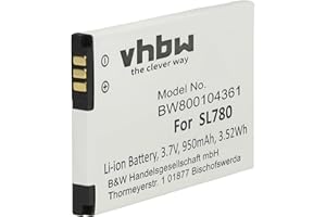 vhbw Batería Recargable Compatible con Siemens Gigaset SL350, SL350H, SL400, SL400A, SL400H teléfono Fijo o inalámbrico (950 mAh, 3,7 V, Li-Ion)