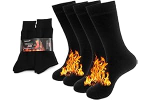 NovForth 2/4 paires de chaussettes thermiques épaisses isolées chauffées et chaudes pour le temps froid de l'hiver