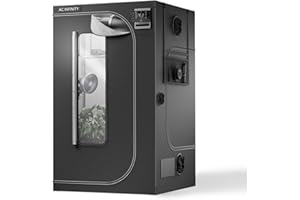 AC Infinity CLOUDLAB 844 Advance Grow Tent 4 x 4, aste più spesse da 2,5 cm, tela Mylar 2000D, massima capacità di riflessione, più grande finestra con cerniera, piastra di supporto controller, 121,9
