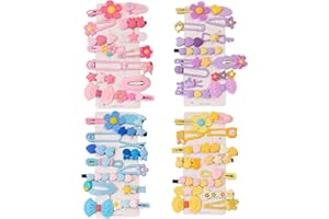 HCLIPTIE 56 fermagli per capelli da ragazza, accessori per capelli per bambine, colori pastello, per ragazze e adolescenti, modelli multipli