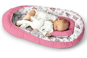 KOSPU Multifunctional cuddly nest baby nest cocoon for babies and infants, cot bumper, travel bed, 100% cotton, anti-allergic