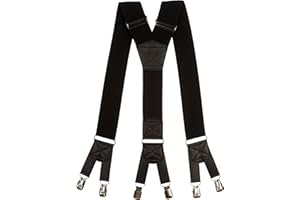 Olata Bretelles Y Extra-Larges Résistantes pour Hommes, avec Design à Six Pinces - 5 cm