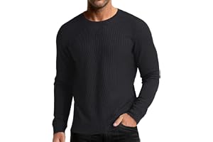 Våffelstruktur sweatshirt för män pullover skjortor färgblock mönster trendig ledig skjorta bekväm avslappnad passform toppar