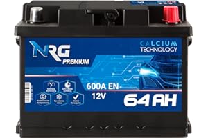 NRG Premium Autobatterie 12V 64Ah ersetzt 55AH 56AH 60AH 61AH 62AH 63AH Batterie