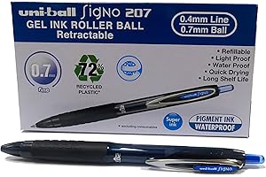 Uni-Ball Rollerball tinta gel Signo UMN-207E Azul 0,7mm caja 12 uds