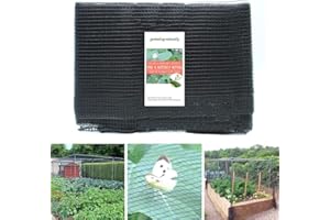 GARDENING NATURALLY Black Butterfly Netting for Protecting Vegetables Against Cabbage Whites, Garden Netting 2m x 5m