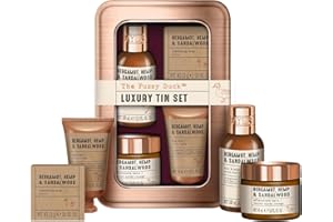 Baylis & Harding The Fuzzy Duck Bergamot, Hemp & Sandalwood Men's Luxury Grooming Tin Gift Set - Vegan Friendly (Pack of 1)