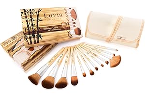 Luvia Cosmetics wegańskie pędzle kosmetyczne, 12 pędzli do makijażu, do skóry wrażliwej, pomysł na prezent dla kobiet