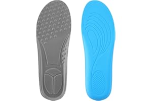 WLLHYF Wkładki do butów, wkładki z pianki z pamięcią kształtu, możliwość przycięcia, wygodna, poduszka zastępcza, amortyzacja, wkładki do butów, miękkie wkładki do biegania, sportowe podeszwy