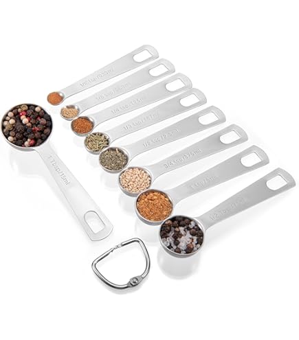 Magnetische maatbekers en lepels set inclusief 7