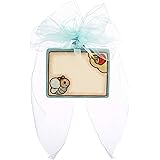 THUN ® - Coccarda Nascita - Ceramica - con Ape - Personalizzabile -10,8 x 9,7 h cm