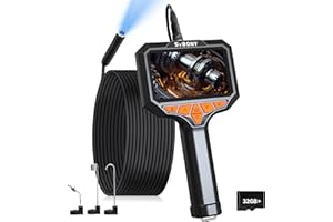 Svbony SM501 Telecamere di Ispezione, HD IPS 4,3'' Telecamera Endoscopica, Ripresa di Video e Immagini, Scheda TF da 32G, Telecamera Ispezione, Telecamera a Serpente Impermeabile IP67 con 8 luci LED