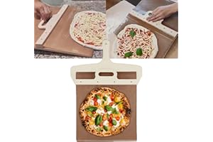 Baketron Pelle à Pizza coulissante, Pelle à Pizza avec poignée，Pelle à Pizza，peut également être utilisée dans un four à pain，antiadhésive, Accessoire for Fours à Pizza 1PC
