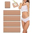 50PCS Castor Oil Pack Wrap for Tummy, Castor Oil Pack Wrap For Tummy Skin Tone Square Belly Button Patches 6 * 6 cm Self-Adhesive Patch For Women Indoor Outdoor Use