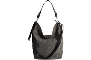 JENNIFER JONES - DIESES ANGEBOT WIRD - PRÄSENTIERT VON ZMOKA Jennifer Jones -UmhängetascheHandtasche Schultertasche Henkeltasche Damentasche - präsentiert von ZMOKA® (Grau)