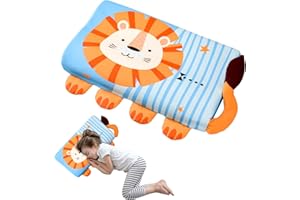 YAOZUP Lunalow Coussin Enfant, Oreiller Ergonomique Enfant, Respirant, Confortable, Détachable, Oreiller Sieste Maternelle vec Taie pour La Crèche, 45 x 27 cm