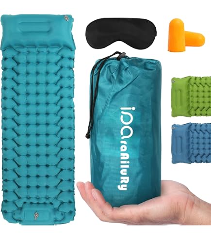 Materassino Da Campeggio Autogonfiante Ultraleggero Con Pompa A Pedale Integrata, Impermeabile, Per Trekking E Viaggi