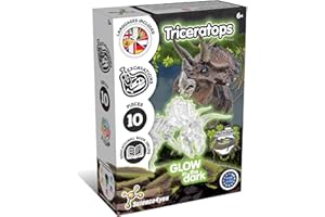 Science4you Triceratops, Kit de Fouille pour Enfants 6+ Ans - Kit de Fouille de Dinosaure Qui Brille dans l'obscurité + Jouet de Dinosaure pour Enfants, Jeux et Cadeux pour Garçon et Fille 6 7 8+ Ans