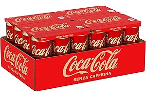 Coca-Cola Senza Caffeina, Tutto il Gusto della Formula Coca-Cola Senza Caffeina, Lattina 100% riciclabile - 24 Lattine da 330 ml