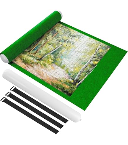 Tapis de Puzzle 1500 1000 pièces, Table Tapis Puzzla Storage Accessories pour Adulte, Jigsaw Puzzle Mat Roll Up