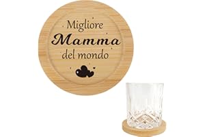 CRAHALEN Regalo Mamma,Festa Della Mamma Idee Regalo,Regalo Festa Della Mamma,Regali Mamma,Regalo per Mamma,Regalo Mamma Natale,Idee Regalo Mamma,Regalo Compleanno Mamma,Sottobicchieri Legno per Mamma