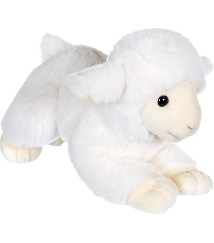 Doudou Agneau Ebba Baby Eco Laurin Aurora - Peluche Éco-Responsable 30 Cm - Neuf
