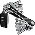 KeySmart Compact Minimalist Pocket-Sized Key Holder and Key Organizer, EDC Key Carrier w Key Ring Loop Piece for Car Key Fob Keychain Accessories for Men, Husband and Dad