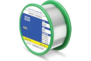 HAPPY FINDING Saldare, saldatura senza piombo con anima di colofonia (Sn99 Ag0,3 Cu0,7/1.0mm,50g)