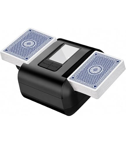 Wilson Jeux - Mélangeur De Cartes Automatique - Accessoire pour Mélanger Les Cartes De Façon Rapide Et Homogène - Fonctionne avec 4 Piles AA 1.5 v - Cartes Et Piles Non Incluses