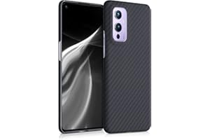 kalibri Carcasa Compatible con OnePlus 9 (EU/NA Version) - Funda Protectora de aramida para móvil - Cover Negro Mate