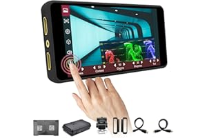 Portkeys PT5 II Camera Monitor 5 Inch Full Touchscreen DSLR Field Monitor FHD 4K Camera Monitor Wide Color Gamut New Peaking LUT Video Assist Luma RGB Waveform for DSLR