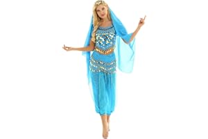 YiZYiF Womens Belly Dance Costume Indian Dance Outfits Carnival Halloween Fancy Dress Costume