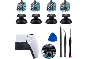 GUBASA PS5 Joystick Ersatz für Sony PlayStation 5 Controller - Reparaturset Mit 3D Sensor Modul für DualSense Analog Stick (4 Stück)