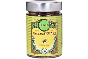 NICOLAS ALZIARI Cailletier Oliven aus Nizza, französische Oliven Spezialität, 220g netto