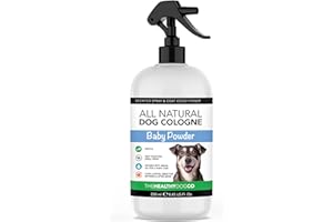 The Healthy Dog Co - Dog Perfume Spray - Natural Dog Deodorant Spray and Dog Cologne - Fresh Baby Powder Dog Spray for Smelly Dogs - Odour Eliminator Suitable as Puppy Perfume - 250ml