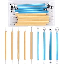 Lot De 13 Outils De Pointillage Mandala - Stylets à Bille Et Tiges Acrylique Pour Peinture Sur Pierre