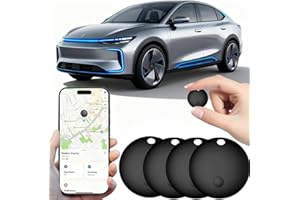 MIUXGIO GPS Tracker Tag for Vehicles Work with Apple Find My (iOS only), Car Tracker No Monthly Fee or Subscription, Global Coverage Mini Air Tracker Device for Kid Dog Cat Luggage Bike