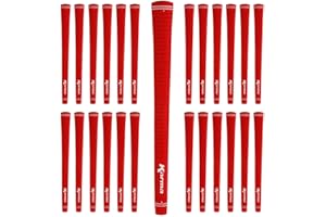 Karma Velours-Golfgriffe, 25 Stück, für Herren, Damen, Junioren, Untergröße, Standard, Mittel, Übergröße, Jumbo, 6 Farben, Hochleistungs-Gummi-Golfschlägergriffe
