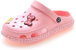 ZYLDK Unisex Gartenschuhe Clogs Kinder Gartenschuhe Kuschelige Hausschuhe Latschen Sommer rutschfeste Slippers mit Cartoon Raupe